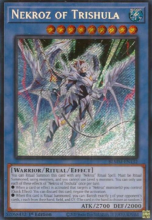 Nekroz of Trishula [BLMM-EN132] Secret Rare | Shuffle n Cut Hobbies & Games