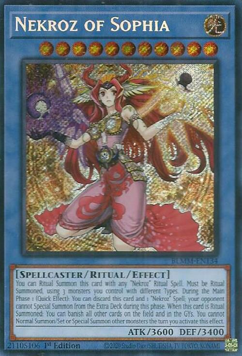 Nekroz of Sophia [BLMM-EN134] Secret Rare | Shuffle n Cut Hobbies & Games