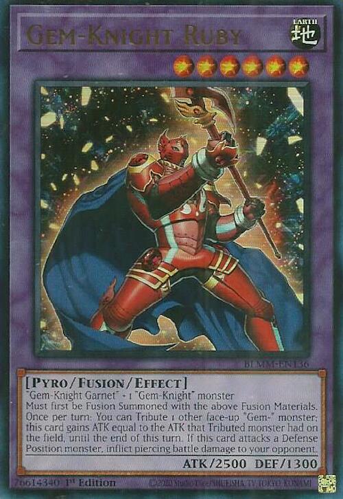 Gem-Knight Ruby [BLMM-EN136] Ultra Rare | Shuffle n Cut Hobbies & Games
