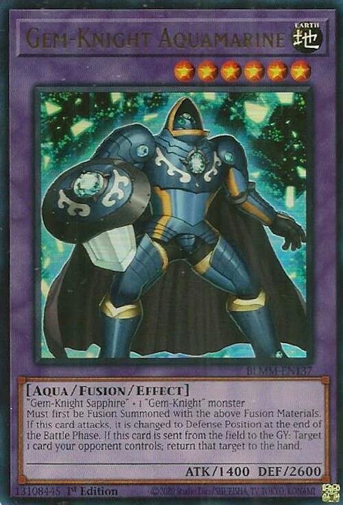 Gem-Knight Aquamarine [BLMM-EN137] Ultra Rare | Shuffle n Cut Hobbies & Games