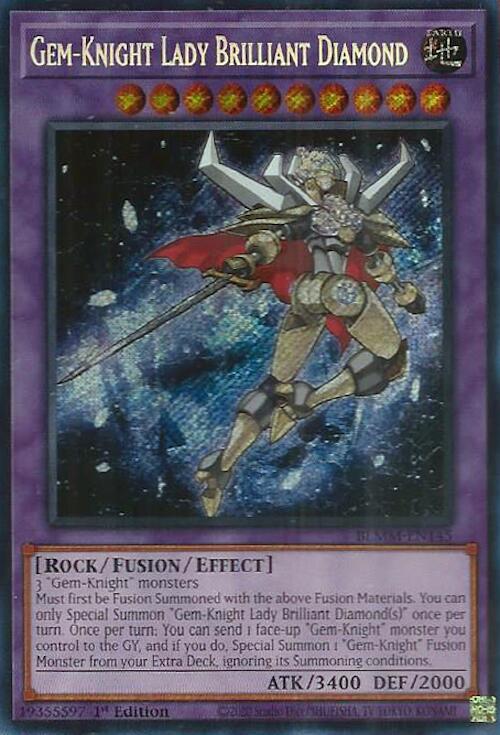 Gem-Knight Lady Brilliant Diamond [BLMM-EN145] Secret Rare | Shuffle n Cut Hobbies & Games