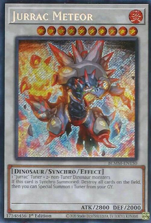 Jurrac Meteor [BLMM-EN150] Secret Rare | Shuffle n Cut Hobbies & Games