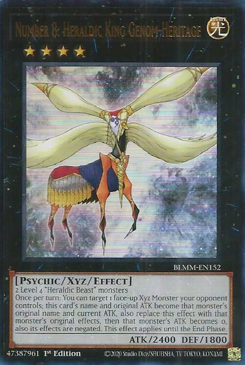 Number 8: Heraldic King Genom-Heritage [BLMM-EN152] Ultra Rare | Shuffle n Cut Hobbies & Games