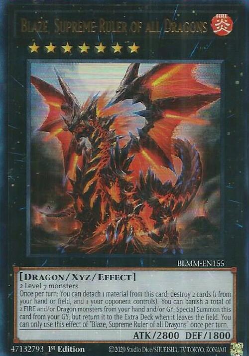 Blaze, Supreme Ruler of all Dragons [BLMM-EN155] Ultra Rare | Shuffle n Cut Hobbies & Games