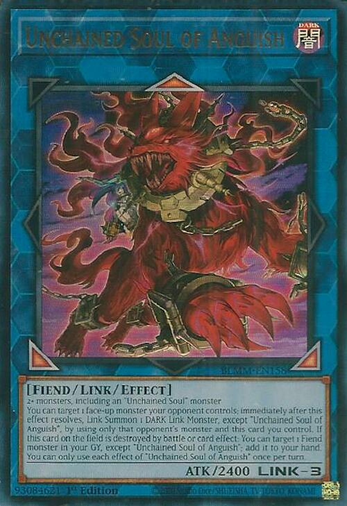 Unchained Soul of Anguish [BLMM-EN158] Ultra Rare | Shuffle n Cut Hobbies & Games