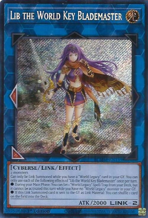 Lib the World Key Blademaster [BLMM-EN159] Secret Rare | Shuffle n Cut Hobbies & Games