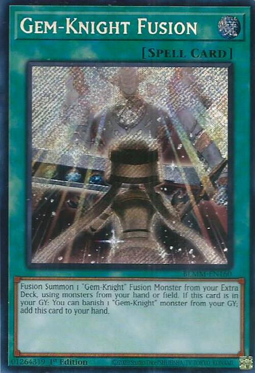 Gem-Knight Fusion [BLMM-EN160] Secret Rare | Shuffle n Cut Hobbies & Games