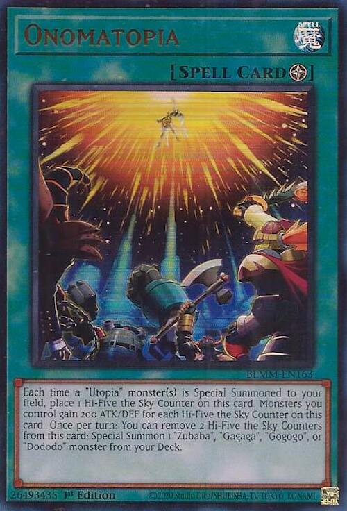 Onomatopia [BLMM-EN163] Ultra Rare | Shuffle n Cut Hobbies & Games
