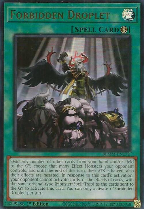 Forbidden Droplet [BLMM-EN171] Ultra Rare | Shuffle n Cut Hobbies & Games