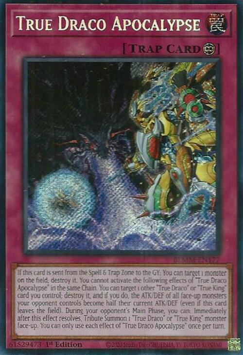 True Draco Apocalypse [BLMM-EN177] Secret Rare | Shuffle n Cut Hobbies & Games