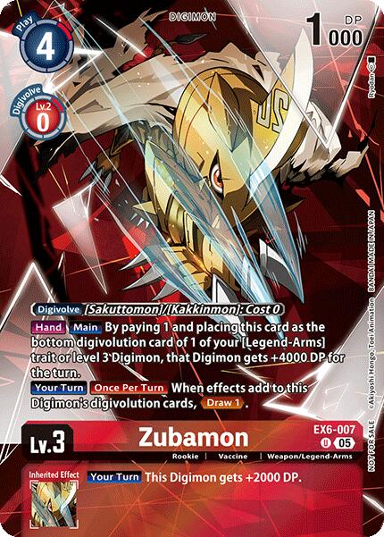 Zubamon [EX6-007] (Box Topper) [Versus Monsters] | Shuffle n Cut Hobbies & Games