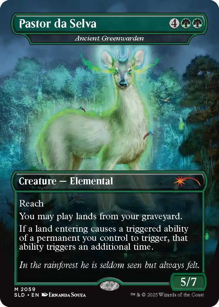 Pastor da Selva - Ancient Greenwarden [Secret Lair Drop Series] | Shuffle n Cut Hobbies & Games