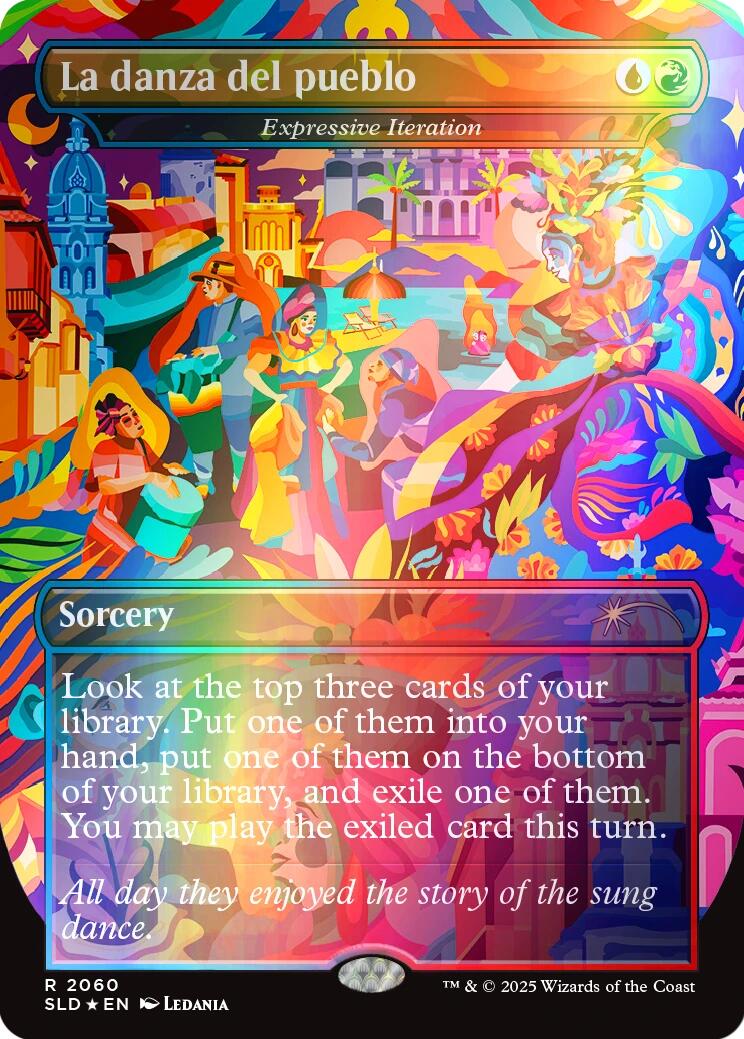 La danza del pueblo - Expressive Iteration (Rainbow Foil) [Secret Lair Drop Series] | Shuffle n Cut Hobbies & Games