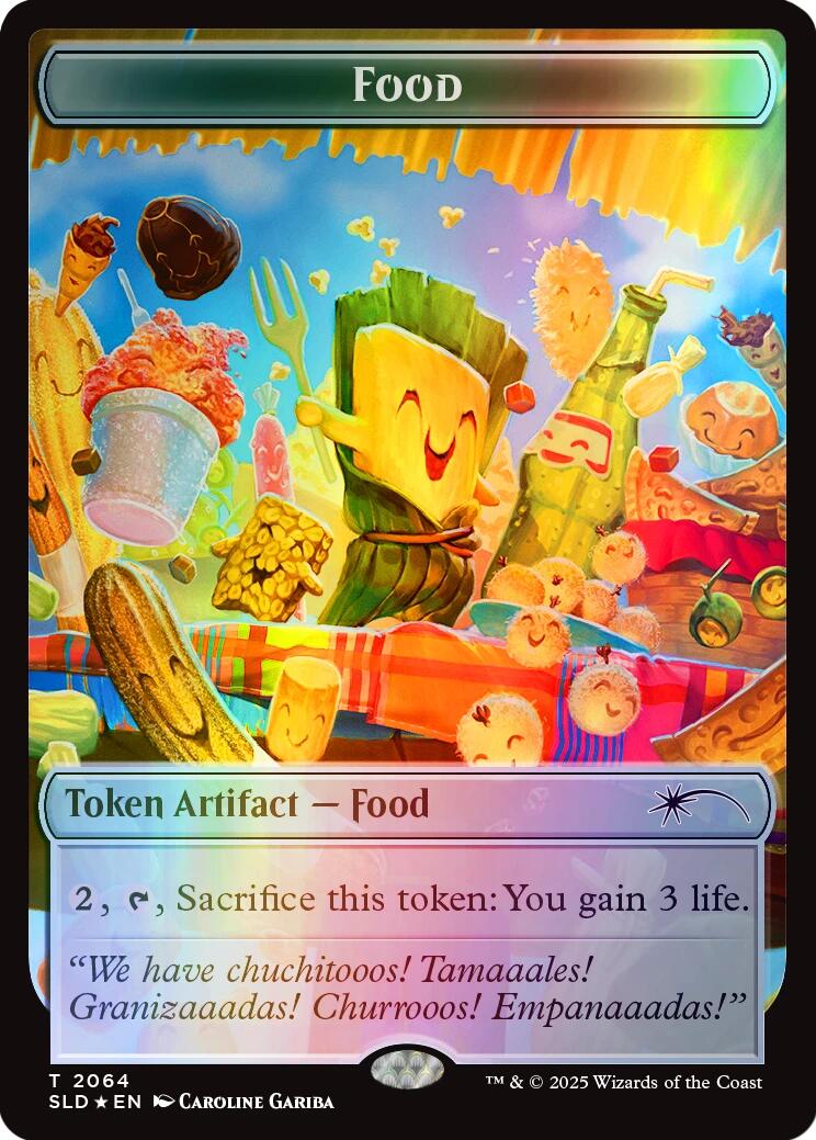 Food Token (2064) (Rainbow Foil) [Secret Lair Drop Series] | Shuffle n Cut Hobbies & Games