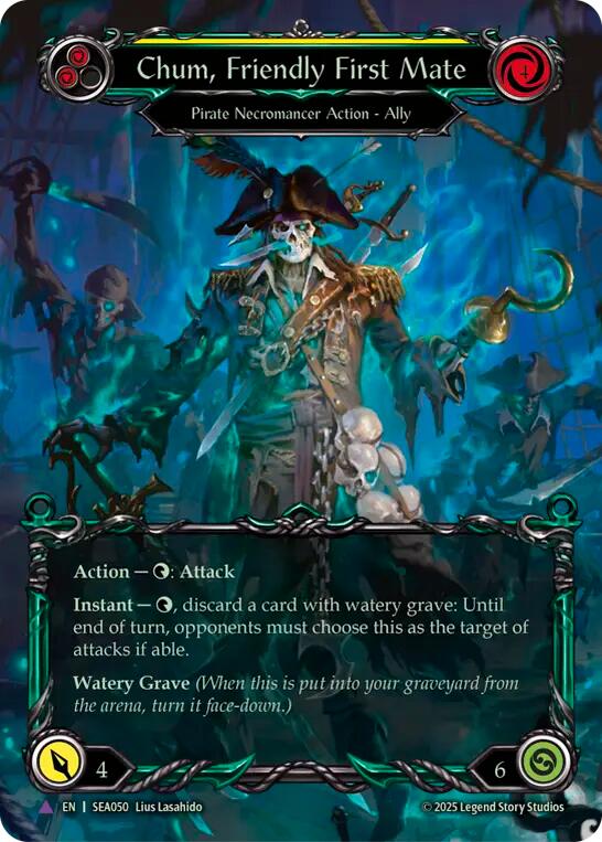 Chum, Friendly First Mate (Marvel Cold Foil) [SEA050] (High Seas)  Cold Foil | Shuffle n Cut Hobbies & Games
