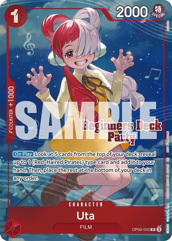 Uta (ST-23 - ST-28 Beginners Deck Party) [Winner] [One Piece Promotion Cards] | Shuffle n Cut Hobbies & Games