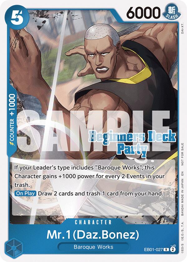 Mr. 1 (Daz.Bonez) (ST-23 - ST-28 Beginners Deck Party) [Participation] [One Piece Promotion Cards] | Shuffle n Cut Hobbies & Games