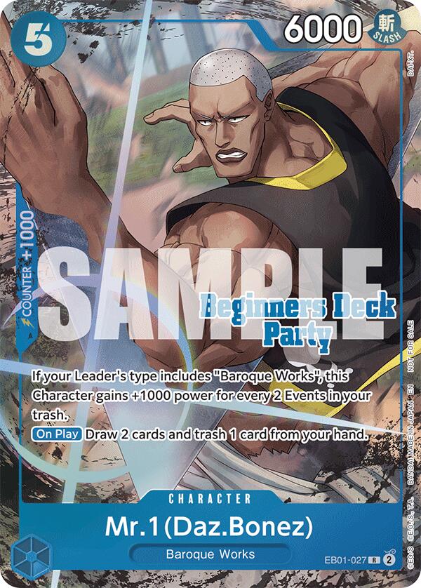 Mr. 1 (Daz.Bonez) (ST-23 - ST-28 Beginners Deck Party) [Winner] [One Piece Promotion Cards] | Shuffle n Cut Hobbies & Games