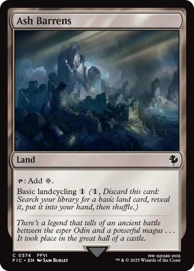 Ash Barrens (Surge Foil) [FINAL FANTASY Commander] | Shuffle n Cut Hobbies & Games