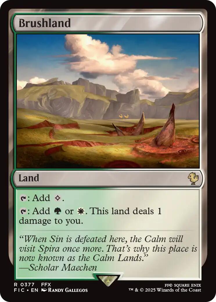 Brushland (Surge Foil) [FINAL FANTASY Commander] | Shuffle n Cut Hobbies & Games