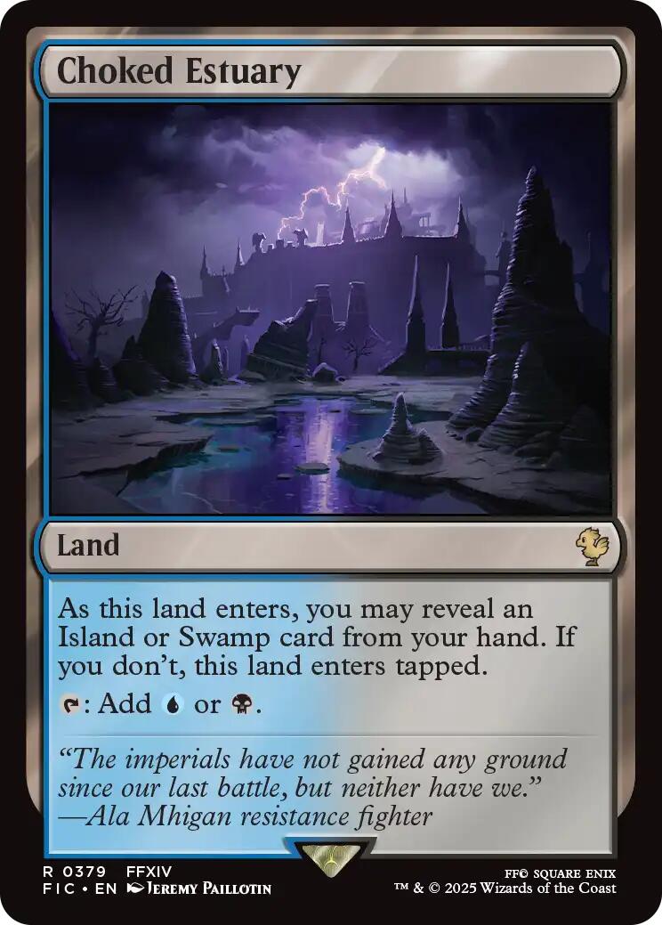 Choked Estuary (Surge Foil) [FINAL FANTASY Commander] | Shuffle n Cut Hobbies & Games