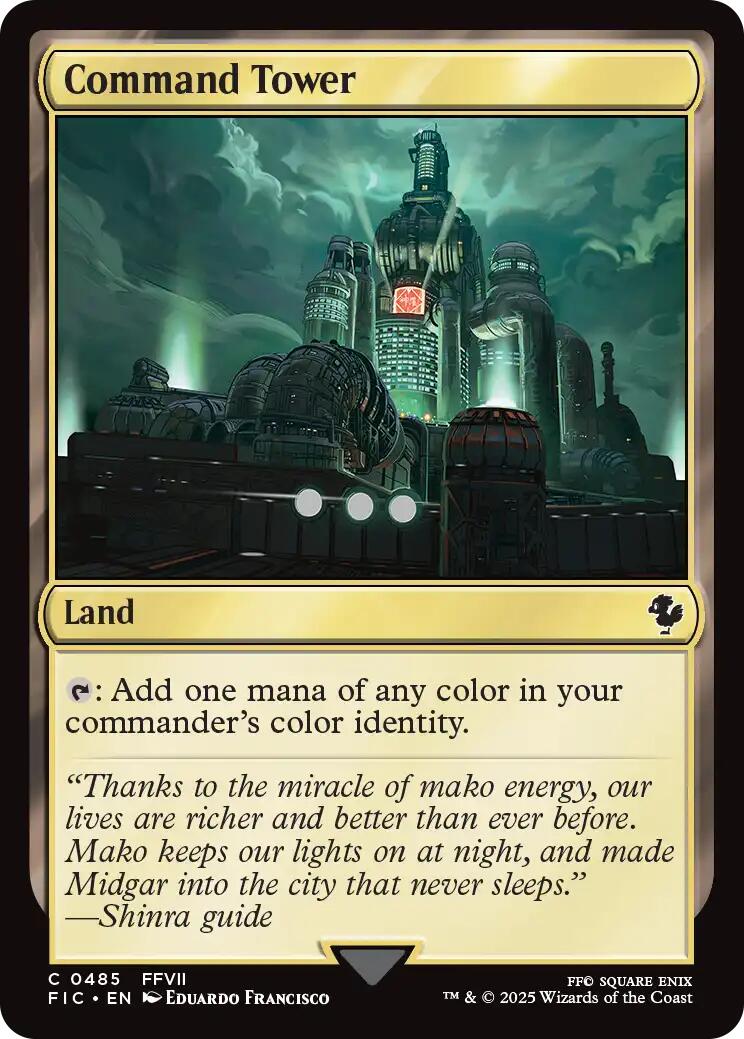 Command Tower (0485) (Surge Foil) [FINAL FANTASY Commander] | Shuffle n Cut Hobbies & Games