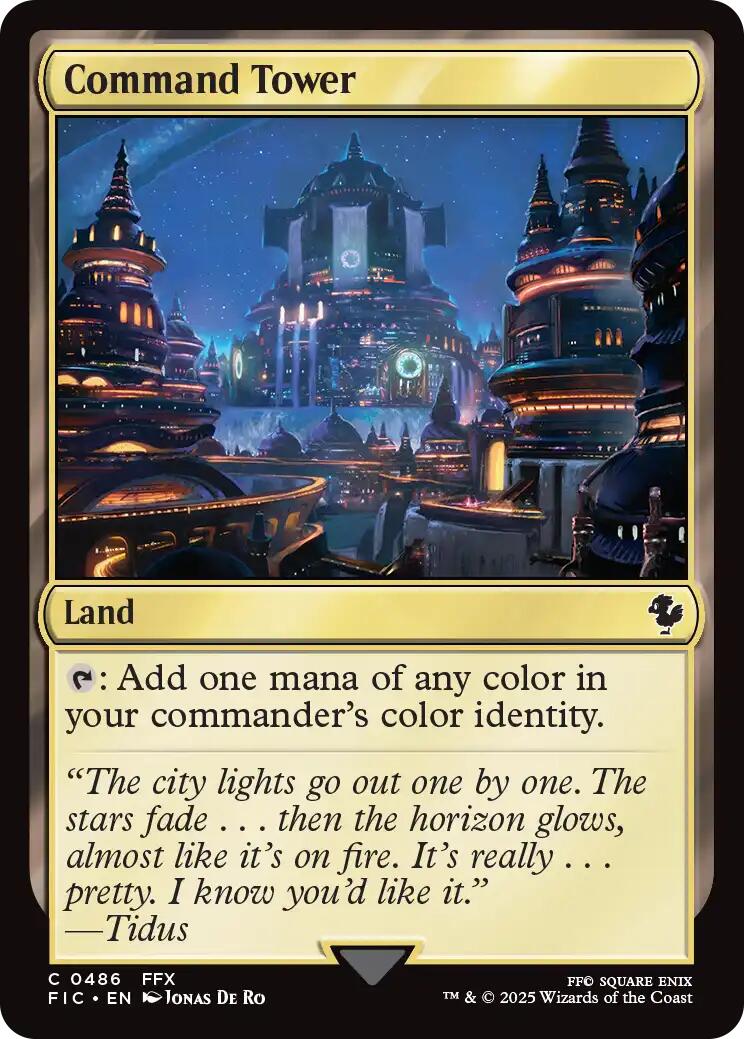 Command Tower (0486) (Surge Foil) [FINAL FANTASY Commander] | Shuffle n Cut Hobbies & Games