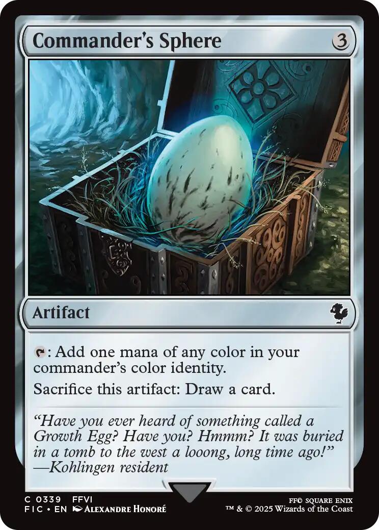 Commander's Sphere (Surge Foil) [FINAL FANTASY Commander] | Shuffle n Cut Hobbies & Games