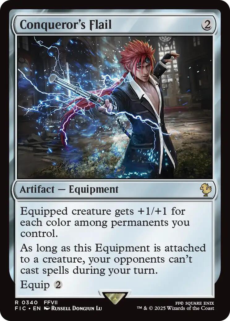 Conqueror's Flail (Surge Foil) [FINAL FANTASY Commander] | Shuffle n Cut Hobbies & Games