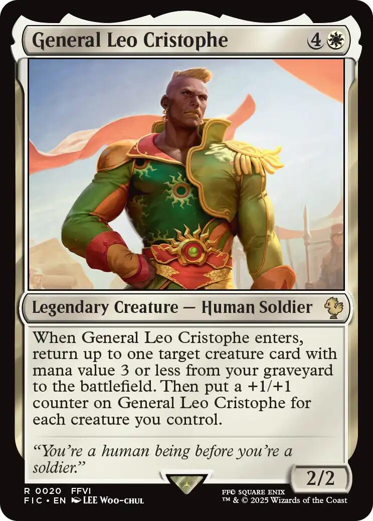 General Leo Cristophe (Surge Foil) [FINAL FANTASY Commander] | Shuffle n Cut Hobbies & Games