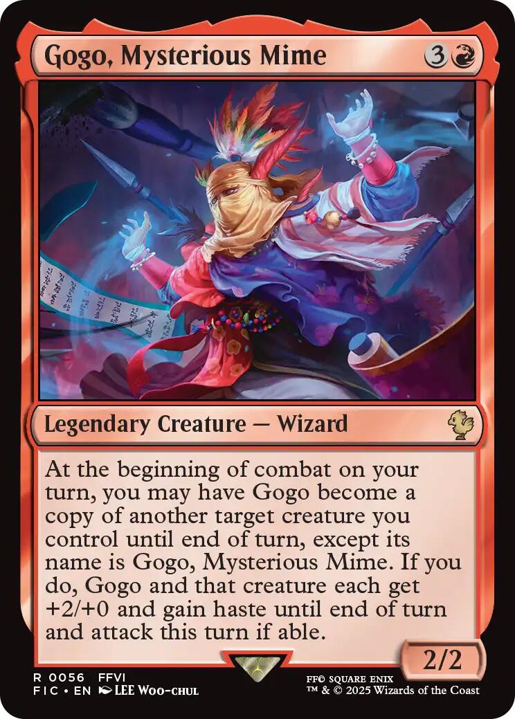 Gogo, Mysterious Mime (Surge Foil) [FINAL FANTASY Commander] | Shuffle n Cut Hobbies & Games