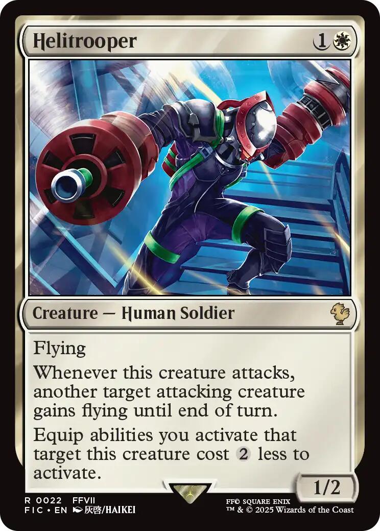 Helitrooper (Surge Foil) [FINAL FANTASY Commander] | Shuffle n Cut Hobbies & Games
