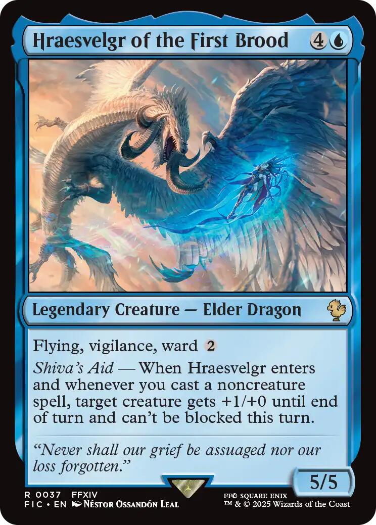 Hraesvelgr of the First Brood (Surge Foil) [FINAL FANTASY Commander] | Shuffle n Cut Hobbies & Games