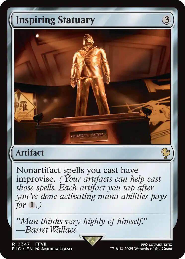 Inspiring Statuary (Surge Foil) [FINAL FANTASY Commander] | Shuffle n Cut Hobbies & Games
