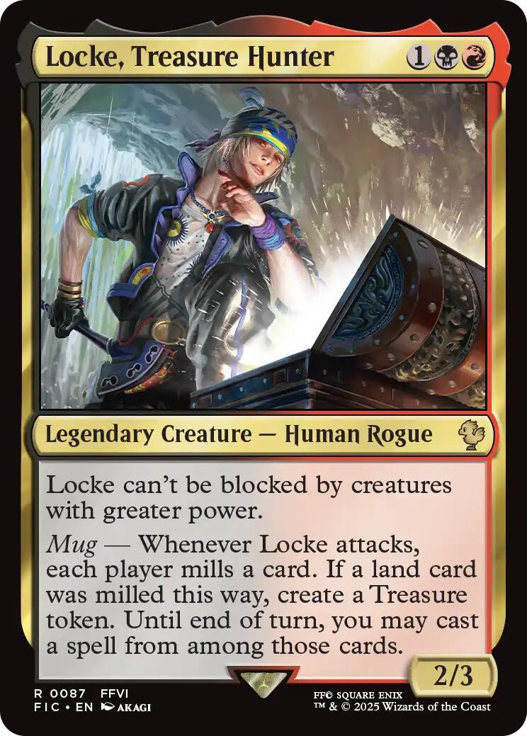 Locke, Treasure Hunter (Surge Foil) [FINAL FANTASY Commander] | Shuffle n Cut Hobbies & Games