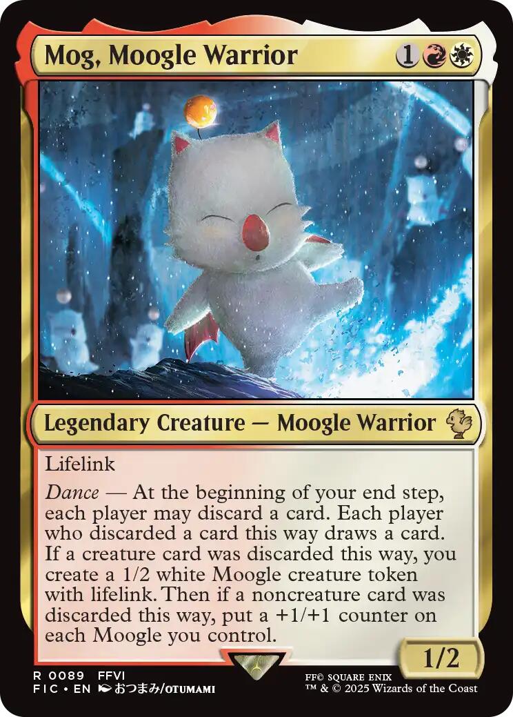 Mog, Moogle Warrior (Surge Foil) [FINAL FANTASY Commander] | Shuffle n Cut Hobbies & Games