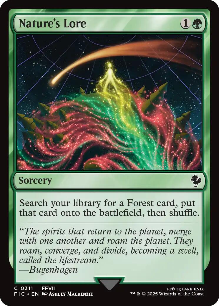 Nature's Lore (Surge Foil) [FINAL FANTASY Commander] | Shuffle n Cut Hobbies & Games