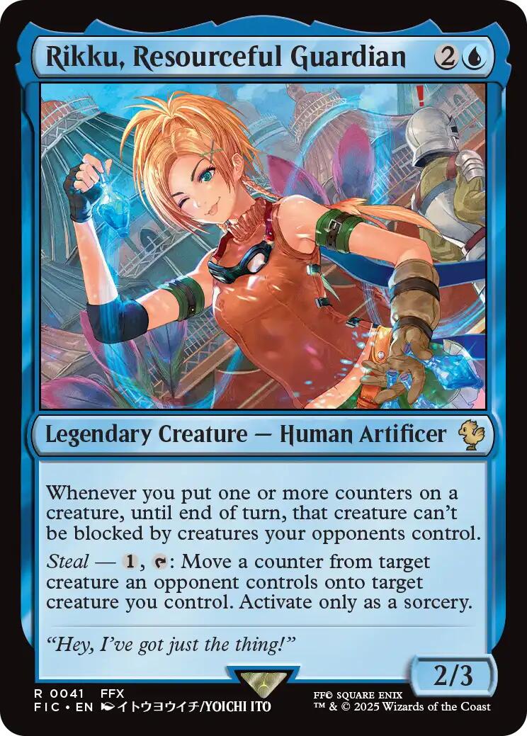 Rikku, Resourceful Guardian (Surge Foil) [FINAL FANTASY Commander] | Shuffle n Cut Hobbies & Games