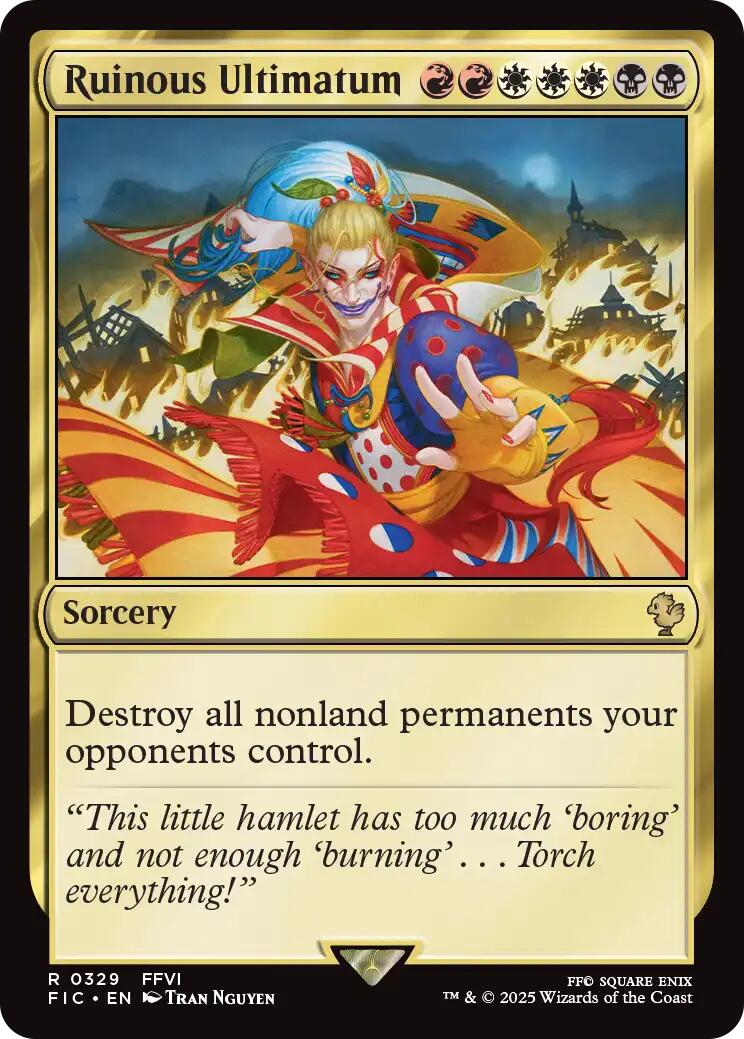 Ruinous Ultimatum (Surge Foil) [FINAL FANTASY Commander] | Shuffle n Cut Hobbies & Games