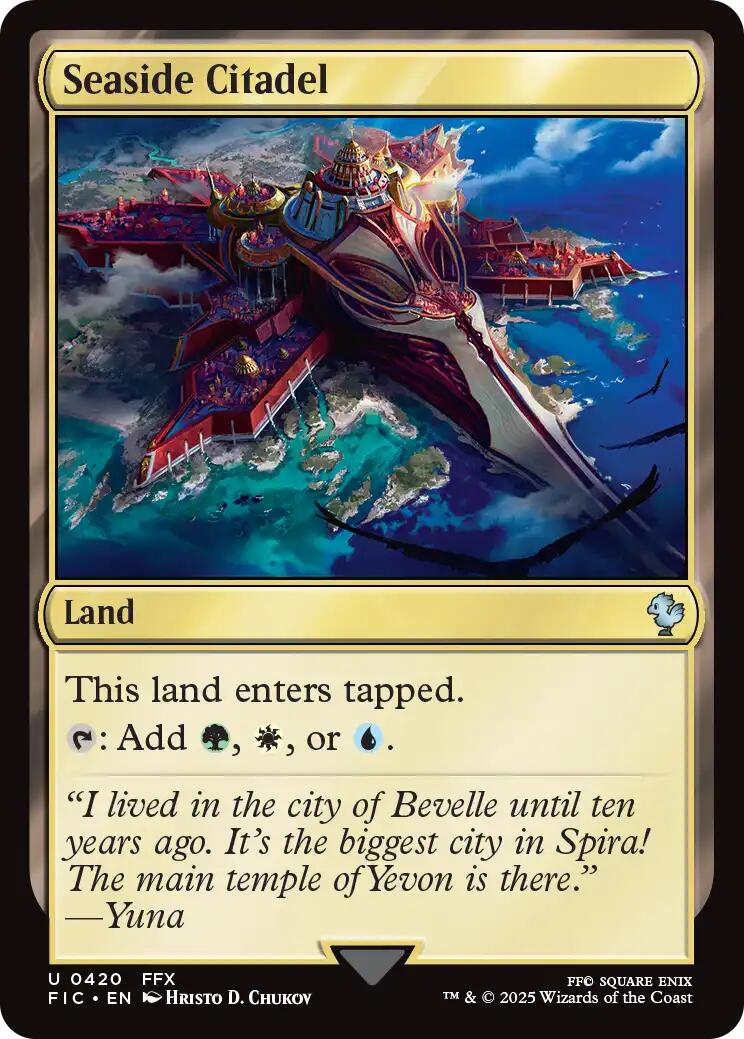 Seaside Citadel (Surge Foil) [FINAL FANTASY Commander] | Shuffle n Cut Hobbies & Games