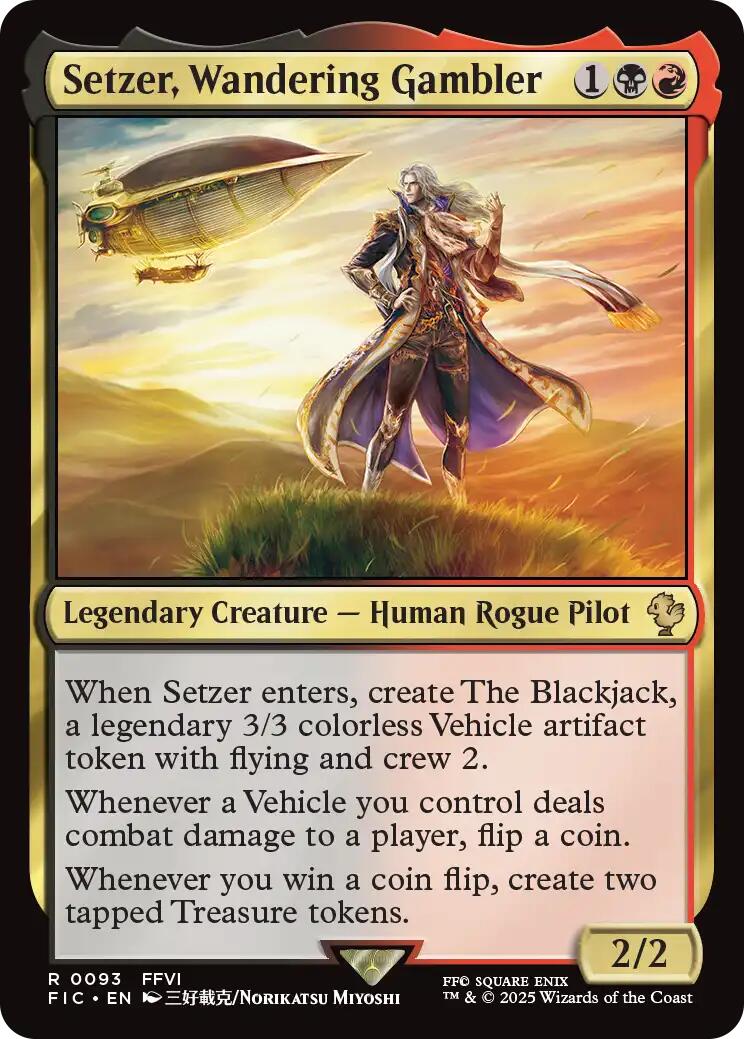 Setzer, Wandering Gambler (Surge Foil) [FINAL FANTASY Commander] | Shuffle n Cut Hobbies & Games
