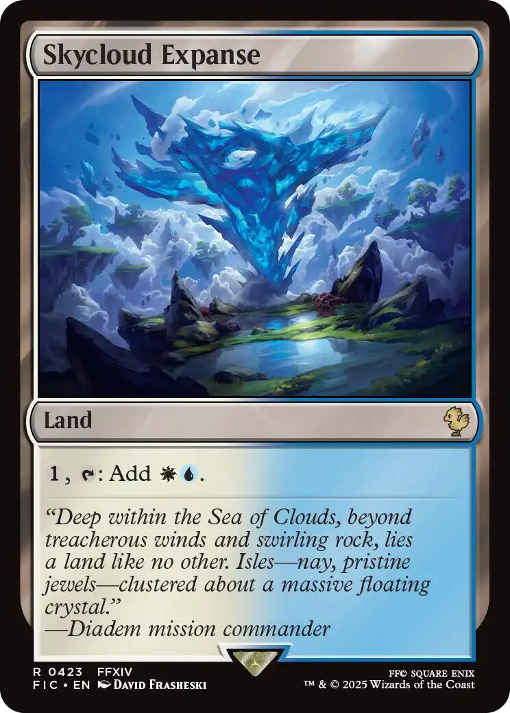 Skycloud Expanse (Surge Foil) [FINAL FANTASY Commander] | Shuffle n Cut Hobbies & Games