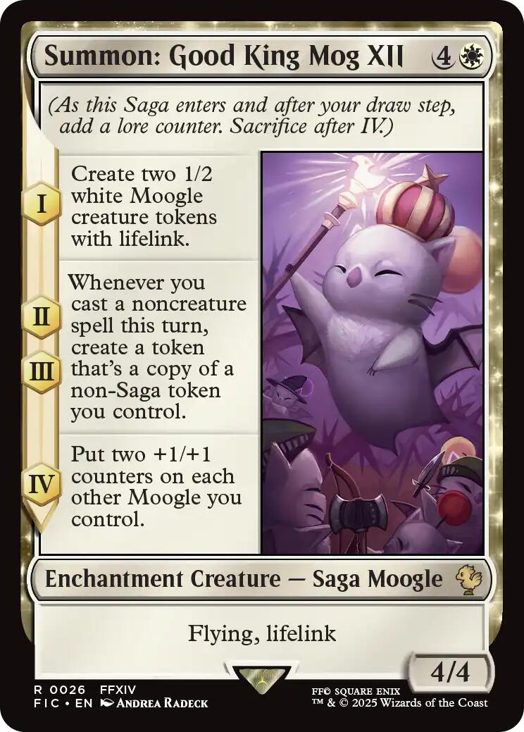 Summon: Good King Mog XII (Surge Foil) [FINAL FANTASY Commander] | Shuffle n Cut Hobbies & Games