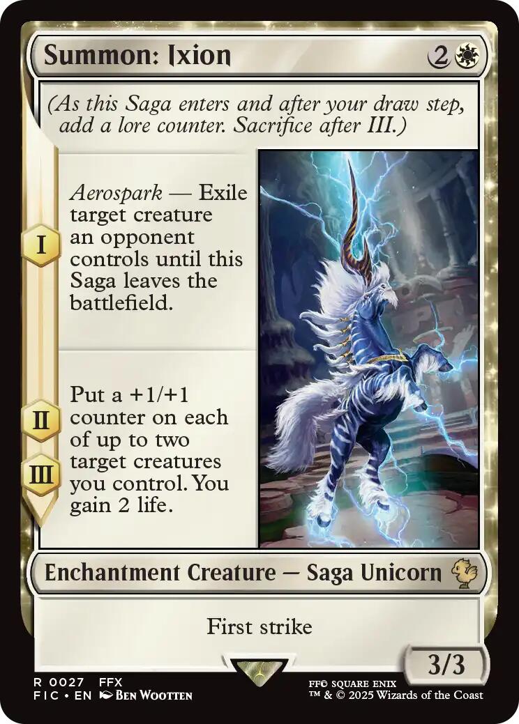 Summon: Ixion (Surge Foil) [FINAL FANTASY Commander] | Shuffle n Cut Hobbies & Games