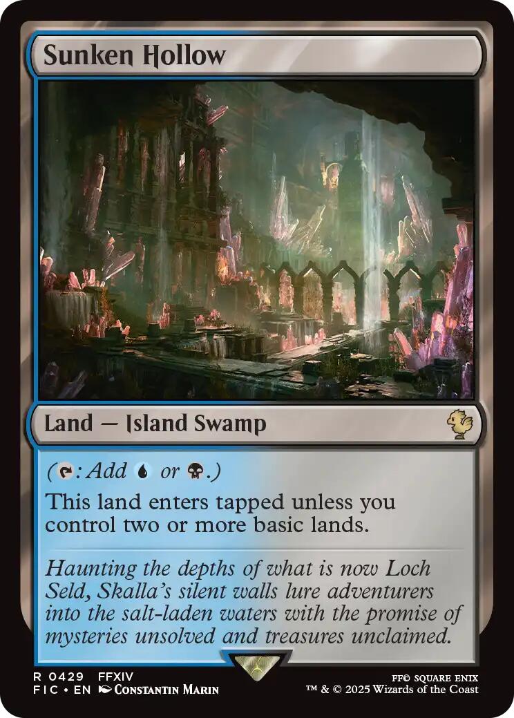 Sunken Hollow (Surge Foil) [FINAL FANTASY Commander] | Shuffle n Cut Hobbies & Games