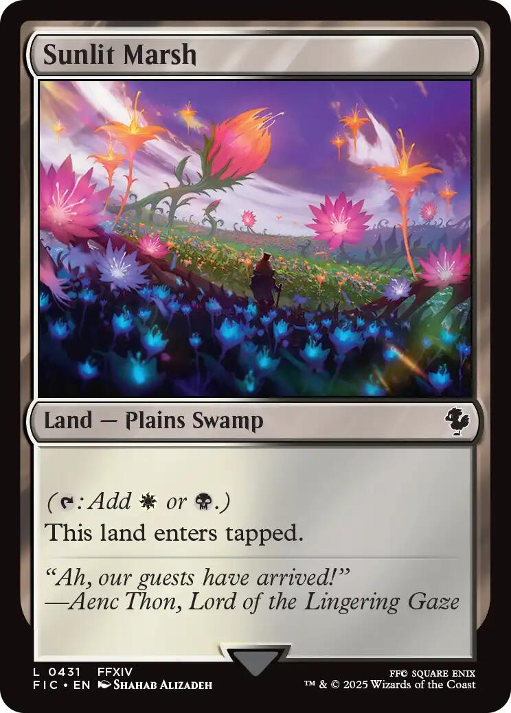 Sunlit Marsh (Surge Foil) [FINAL FANTASY Commander] | Shuffle n Cut Hobbies & Games