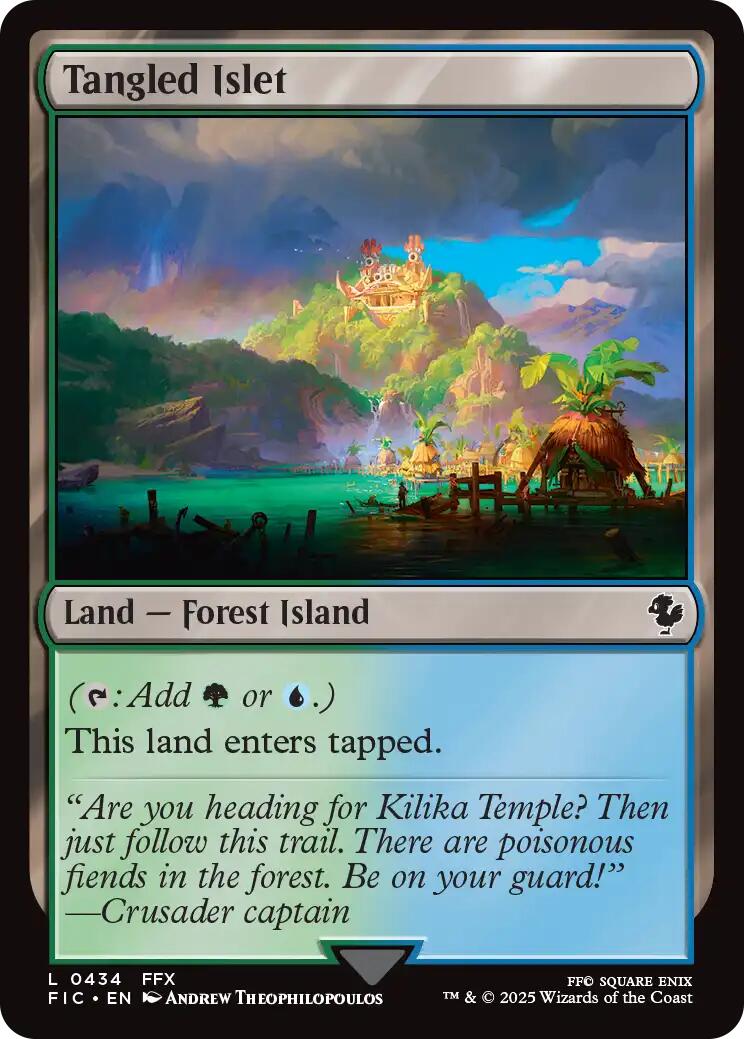 Tangled Islet (Surge Foil) [FINAL FANTASY Commander] | Shuffle n Cut Hobbies & Games