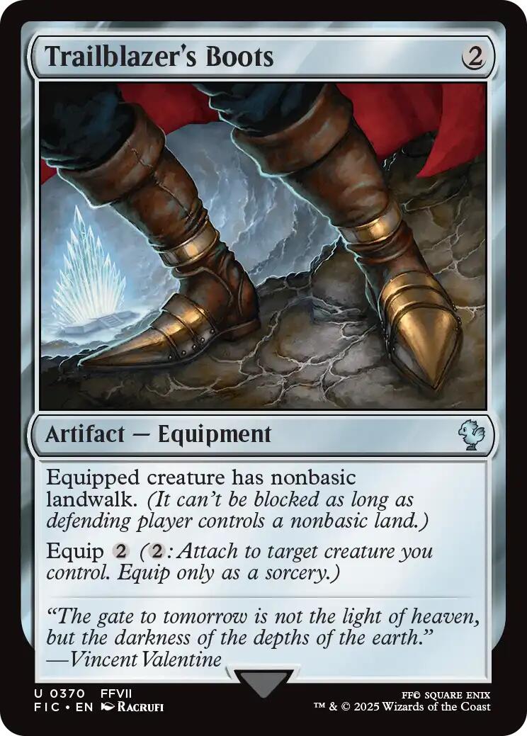 Trailblazer's Boots (Surge Foil) [FINAL FANTASY Commander] | Shuffle n Cut Hobbies & Games