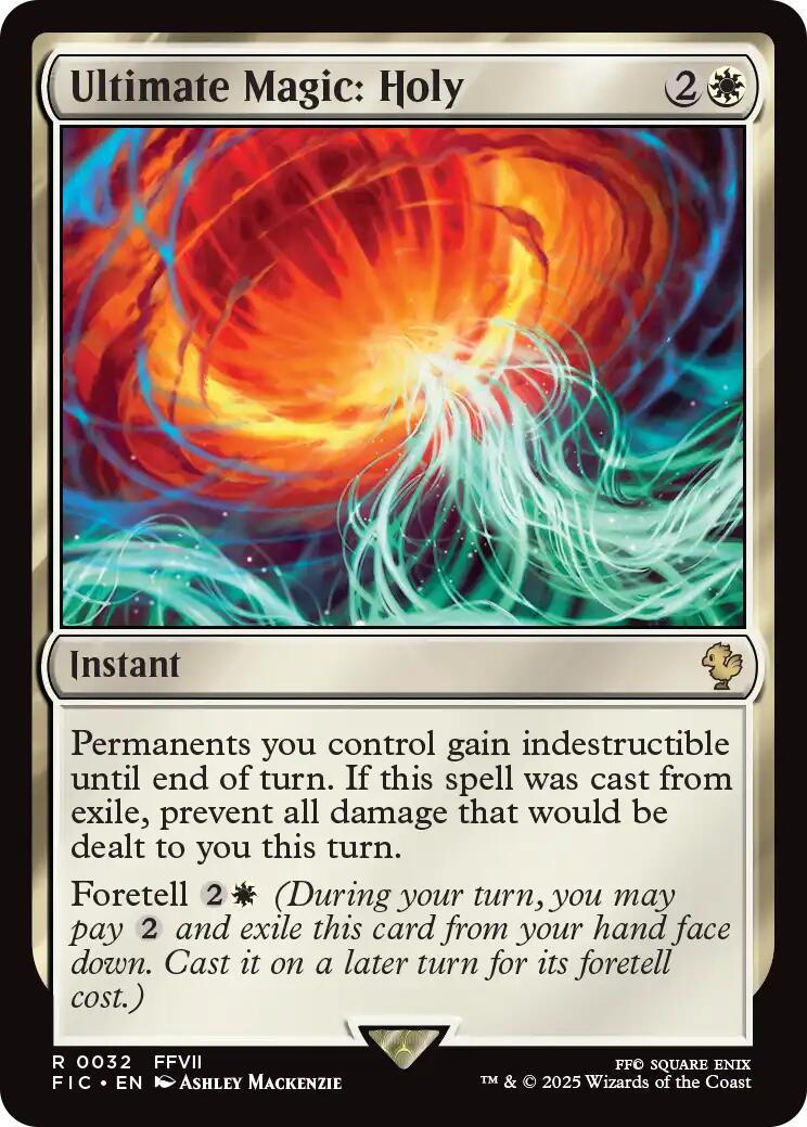 Ultimate Magic: Holy (Surge Foil) [FINAL FANTASY Commander] | Shuffle n Cut Hobbies & Games