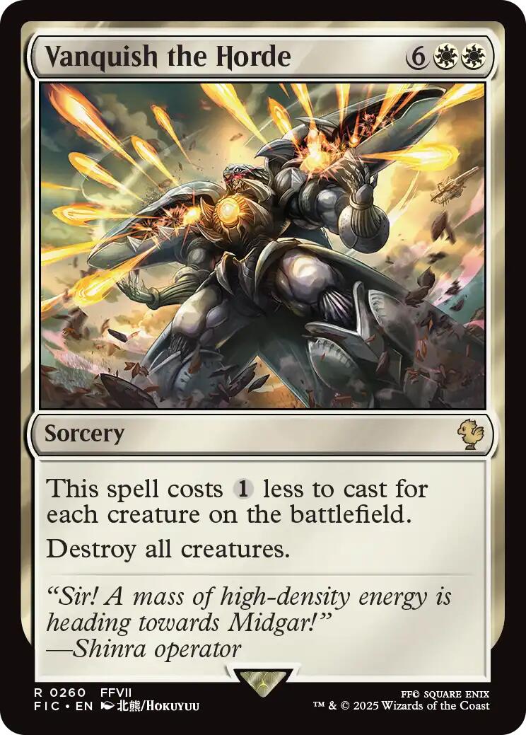 Vanquish the Horde (Surge Foil) [FINAL FANTASY Commander] | Shuffle n Cut Hobbies & Games